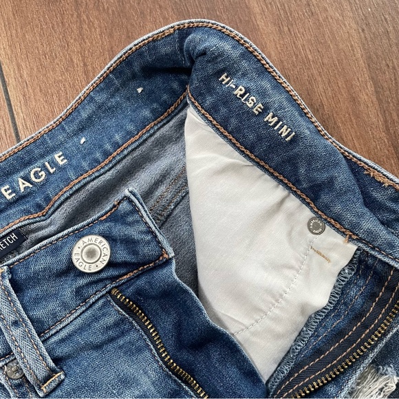 American Eagle denim mini skirt, size 2 - Picture 3 of 9